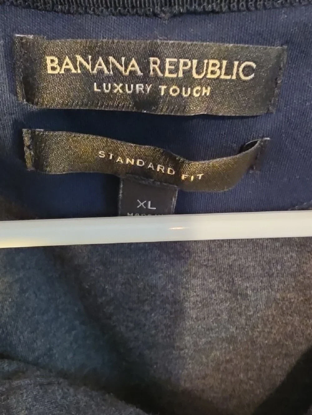 Banana Republic Men’s Charcoal Gray Polo XL